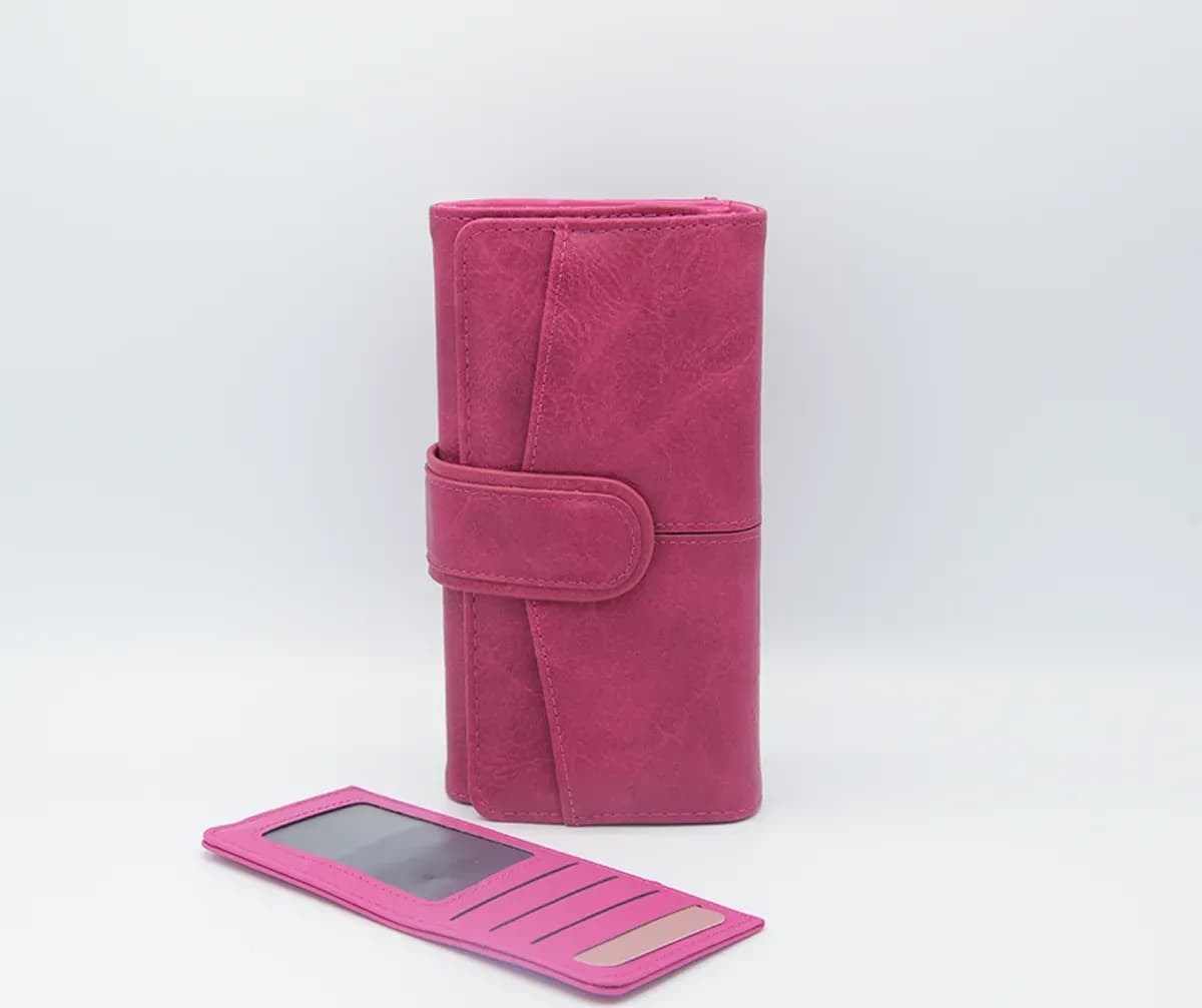 Portafogli con portacarte – Fucsia – rosa