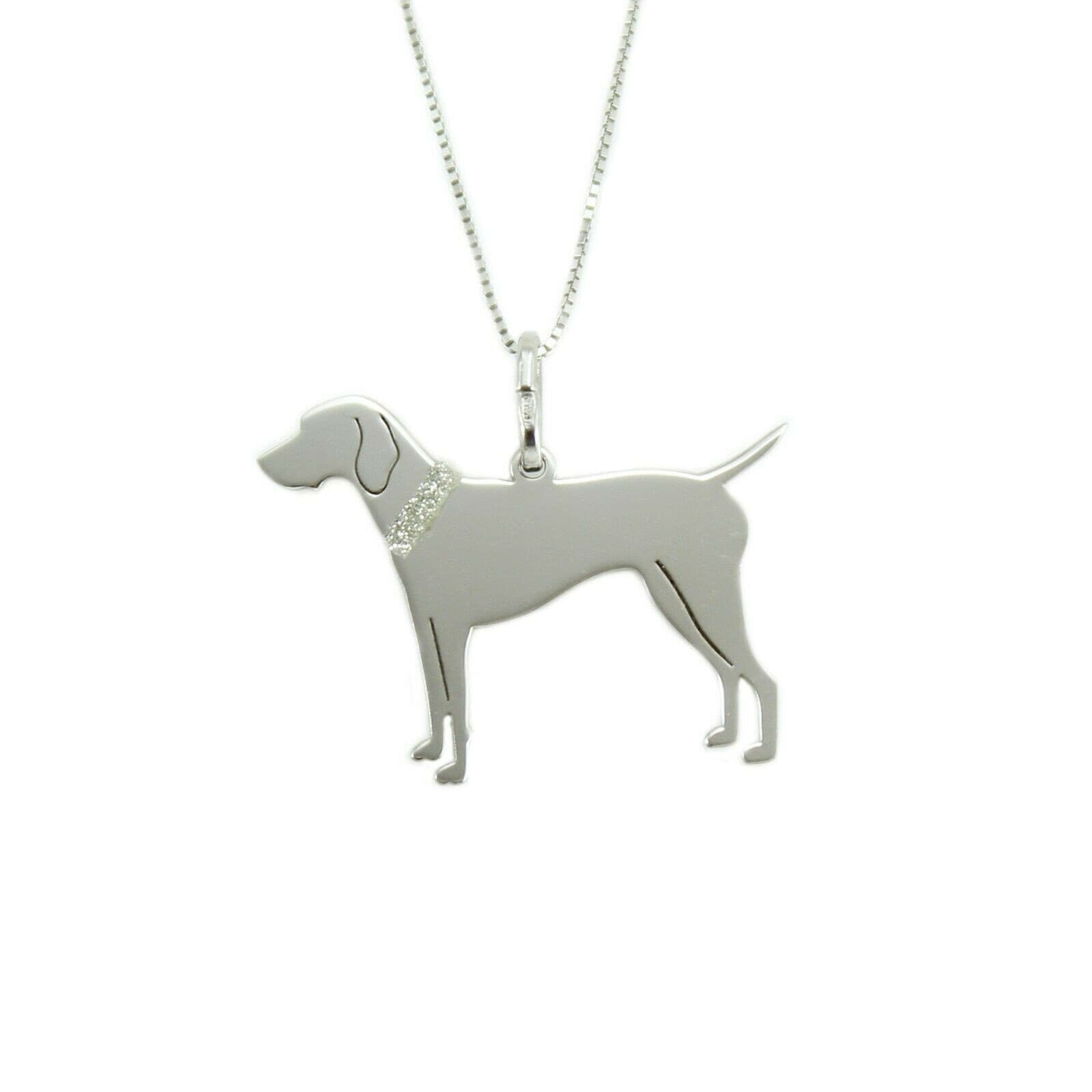 Collana Segugio Italiano Argento 925 - Incisione Gratuita