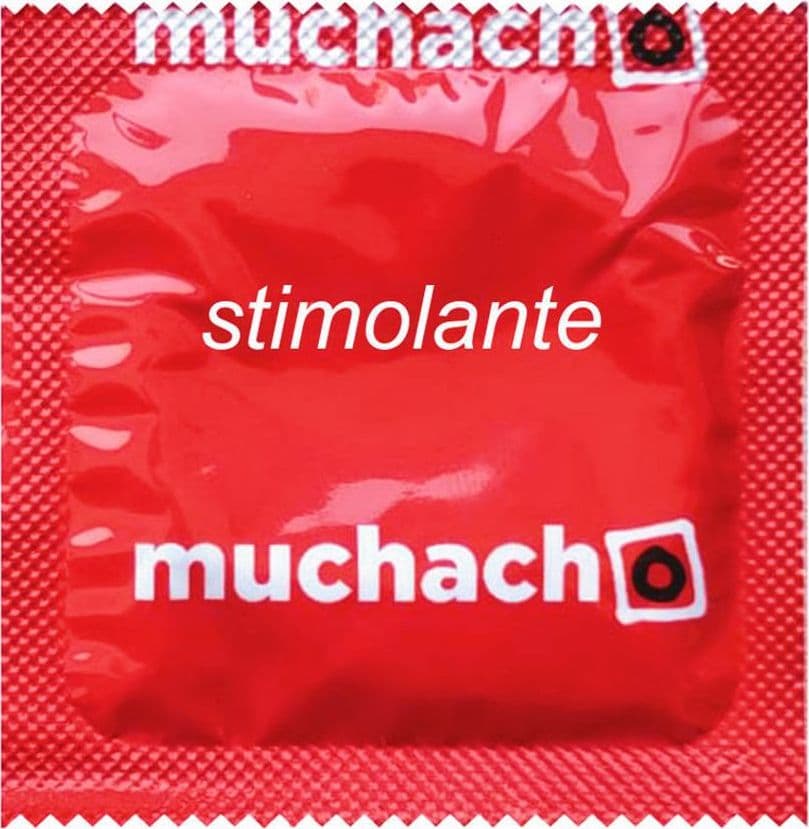MUCHACHO STIMOLANTE PROFILATTICI PRESERVATIVI TRASPARENTI CON RILIEVI SENZA AROMA