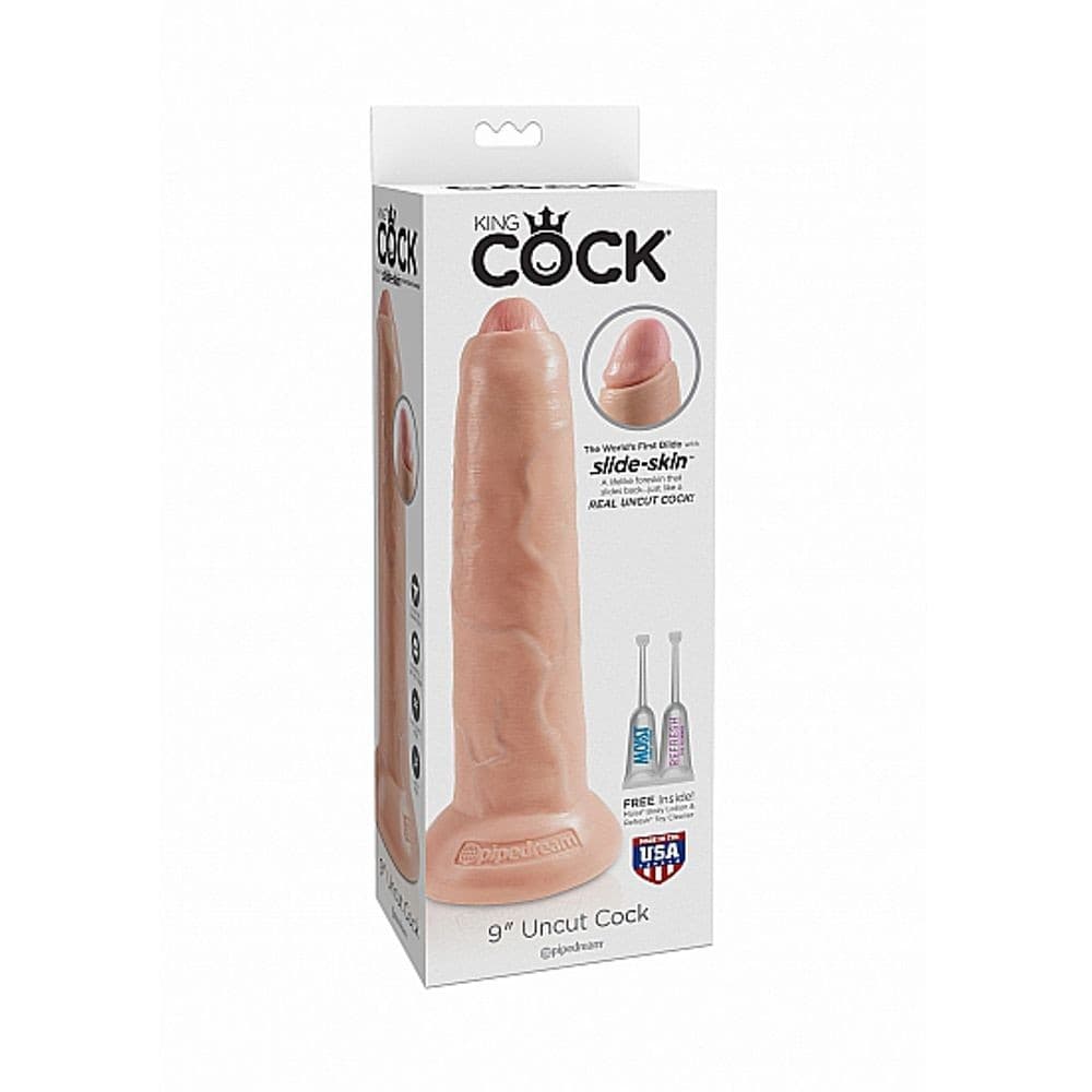 PD5562-21 PIPEDREAM KING COCK 9" UNCUT – FLESH  FALLO REALISTICO NON CIRCONCISO 9" - 3