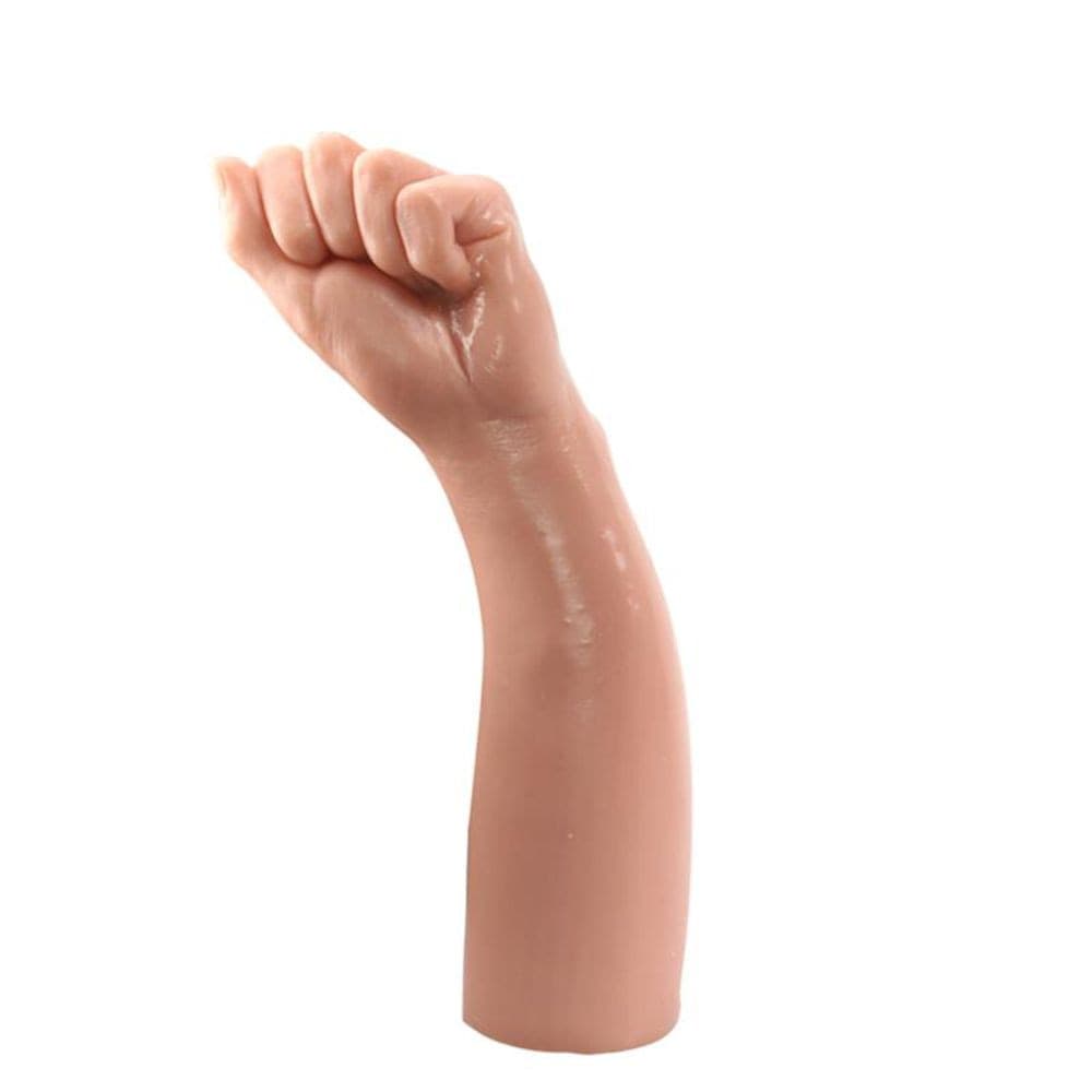 LOVETOY DILDO BITCH FIST 12" FLESH BRACCIO REALISTICO MORBIDO E FLESSIBILE CON PUGNO PER FISTING 30 CM - 3