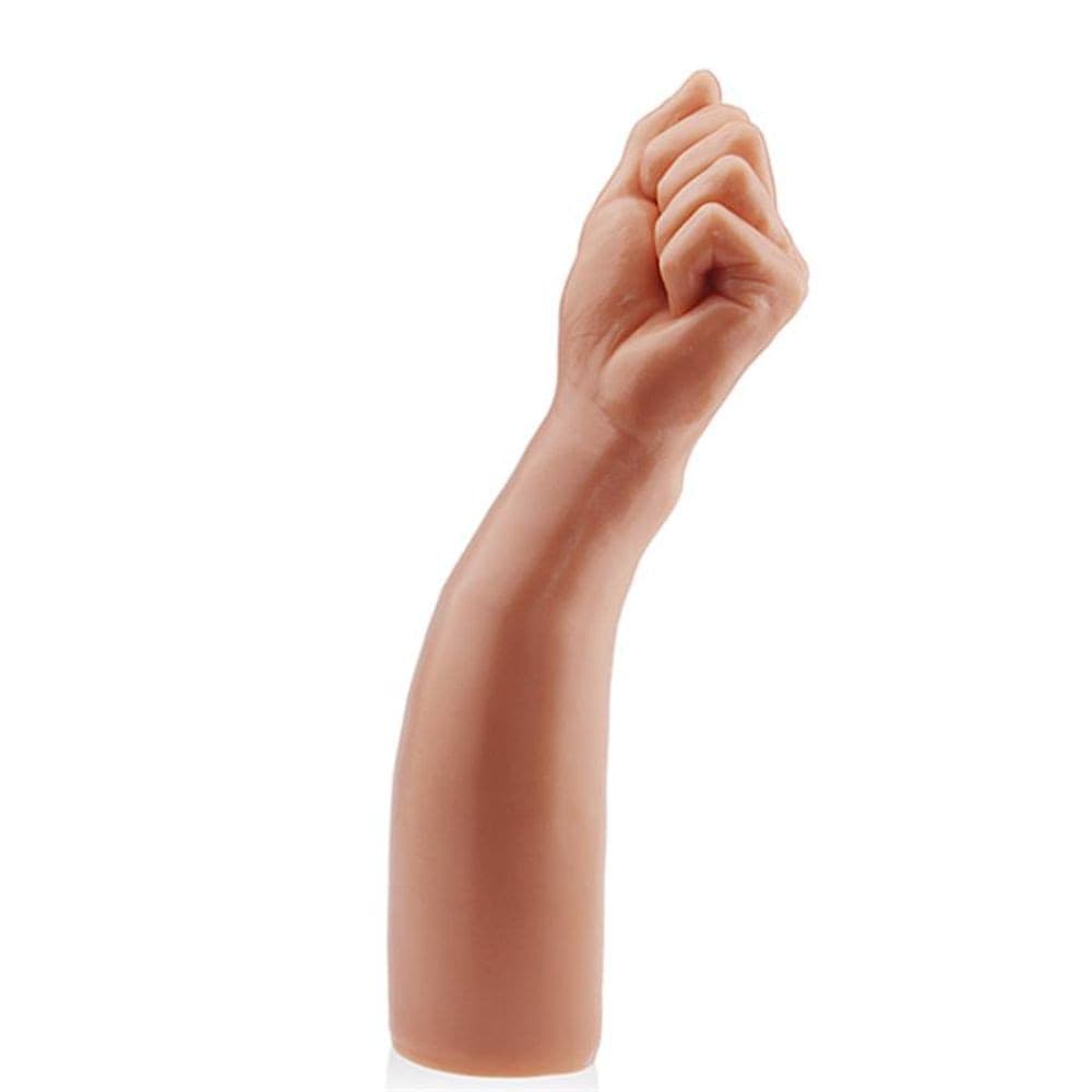 LOVETOY DILDO BITCH FIST 12" FLESH BRACCIO REALISTICO MORBIDO E FLESSIBILE CON PUGNO PER FISTING 30 CM - 4