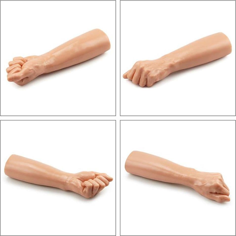 LOVETOY DILDO BITCH FIST 12" FLESH BRACCIO REALISTICO MORBIDO E FLESSIBILE CON PUGNO PER FISTING 30 CM - 6