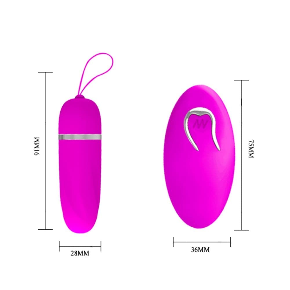 PRETTY LOVE DEBBY OVETTO VAGINALE WIRELESS IN SILICONE VIOLA CON TELECOMANDO 12 FUNZIONI - 3