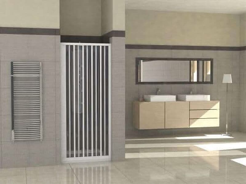 Porta Doccia PVC Nicchia a Soffietto H185 - 2