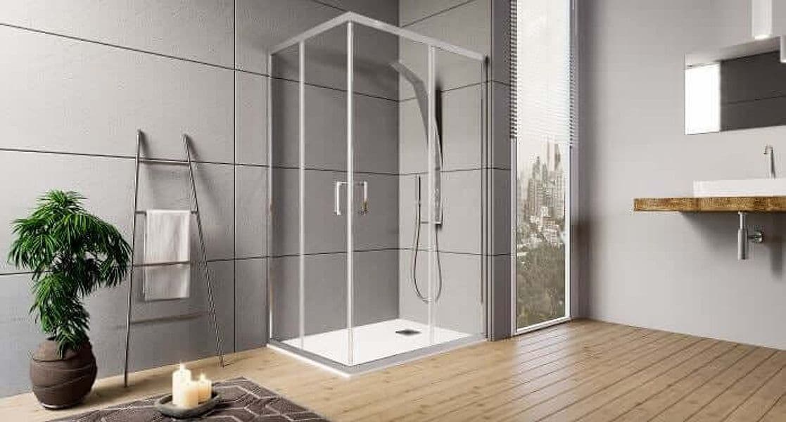 Box Doccia H190 Cristallo Trasparente Anticalcare 6mm Doppia Porta Scorrevole - 7