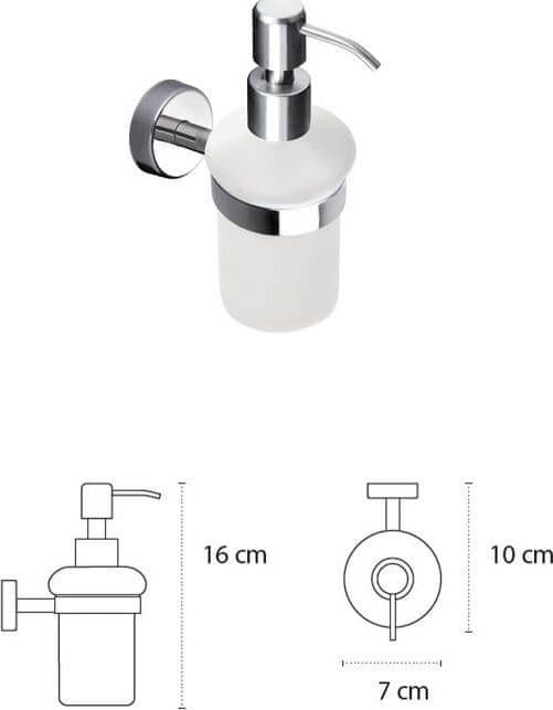 Set Accessori Bagno Vetro Temperato Design Sospeso - 4