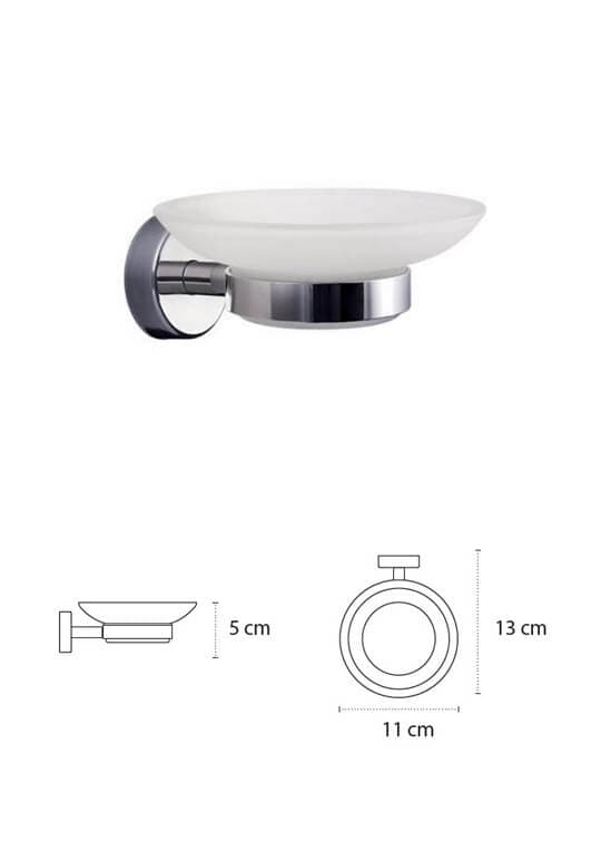 Set Accessori Bagno Vetro Temperato Design Sospeso - 5