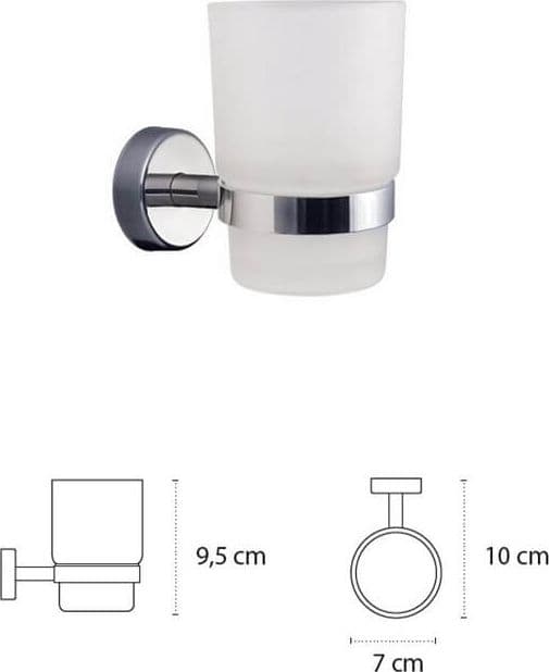 Set Accessori Bagno Vetro Temperato Design Sospeso - 6