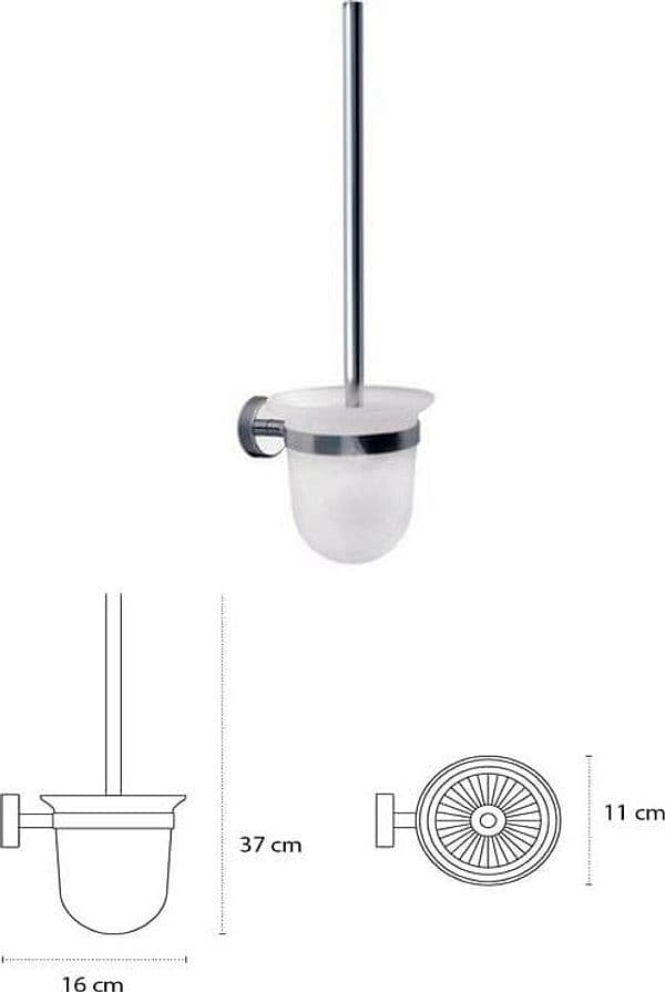 Set Accessori Bagno Vetro Temperato Design Sospeso - 8