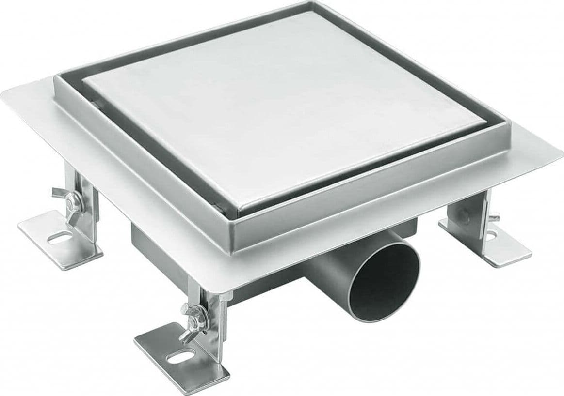 Canalina Di Scarico Doccia Piastrellabile Acciaio Inox 15x15 - 2