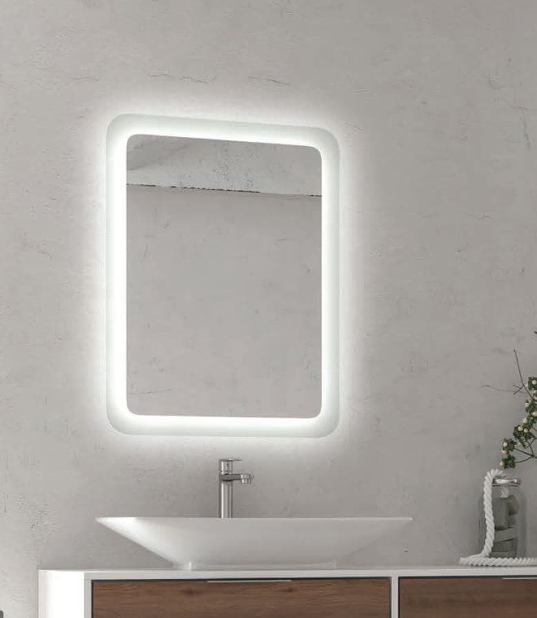 Specchio Da Bagno Rettangolare Luce LED Design - 2