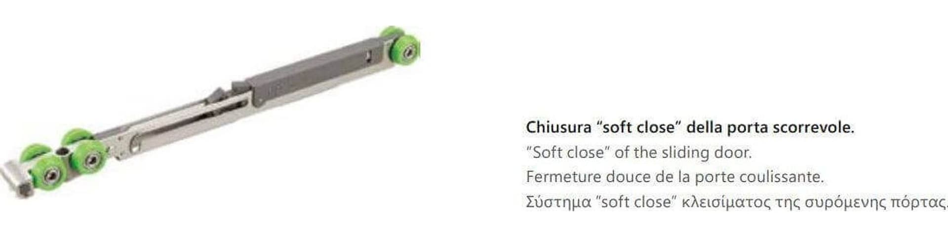 Box Doccia Profili Neri Soft-Close Scorrevole 8mm Anticalcare H200 - 4