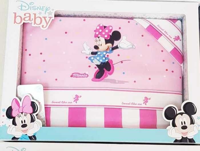 WALT DISNEY - SET 3 PEZZI LENZUOLA CULLA CARROZZINA BIMBA BIMBO - 2