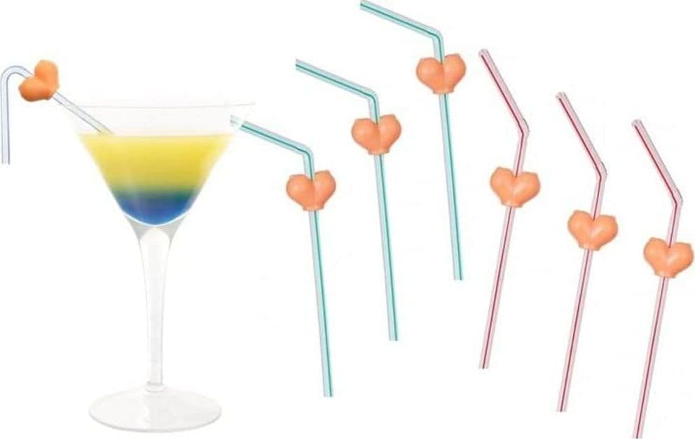 SET 6 CANNUCCE TETTE ADDIO AL NUBILATO GADGET PER ADULTI SEXY PARTY - 3