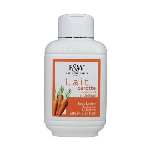 FAIR & WHITE CARROT MOISTURIZING BODY LOTION 485ML PAESE DI ORIGINE FRANCE . - 2