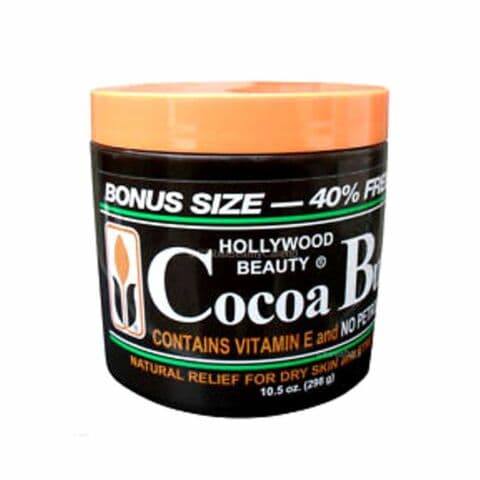 HOLLTWOOD BEAUTY  COCOA BUTTER CONTAINS VITAMIN E AND NO PETROLEUM JELLY 298G