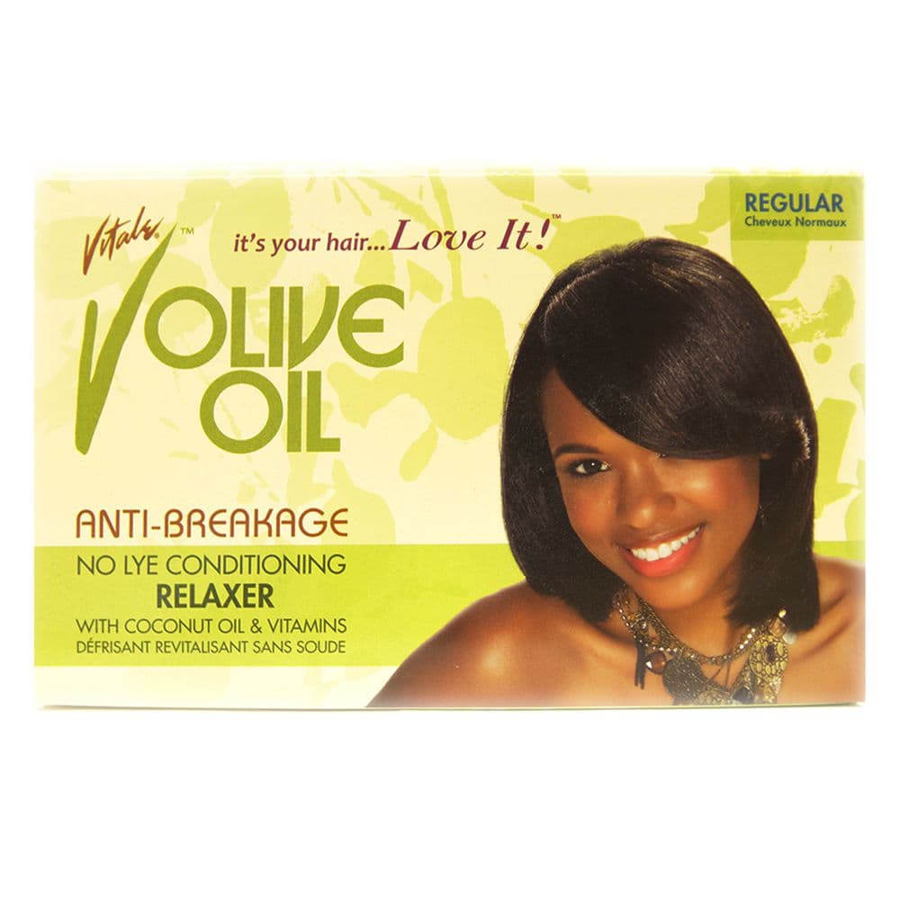 VITALE OLIVE OIL RELAXER KIT REGULAR  STIRAGGIO PER CAPELLI AFROLATINI - 2