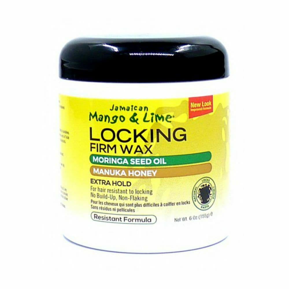 JAMAICAN MANGO & LIME LOCKING FIRM WAX MORINGA SEED OIL MANUKA HONEY EXTRA HOLD JAR 6 OZ 177 G PER CAPELLI - 2