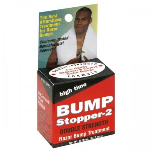 HIGH TIME BUMP STOPPER 2 LABELLED CREMA DOPOBARBA CONTRO L'IRRITAZIONE PELLE DELICATA RAZOR BUMP TREATMENT AFTERSHAVE CREMA PER DOPOBARBA