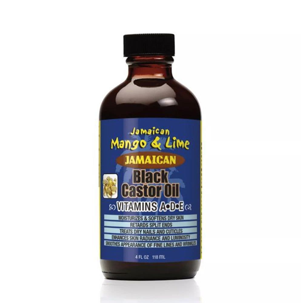 JAMAICAN MANGO & LIME BLACK CASTOR OIL VITAMINS A,D&E 4oz PAESE DI ORIGINE USA. – blu