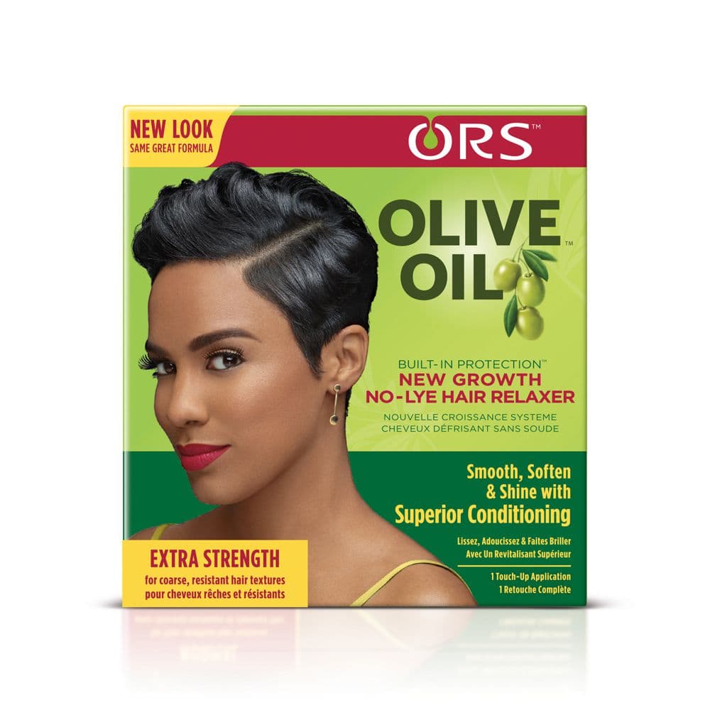 STIRAGGIO PER CAPELLI ORS OLIVE OIL NEW GROWTH NO-LYE HAIR  RELAXER KIT SUPER 184 G - 2