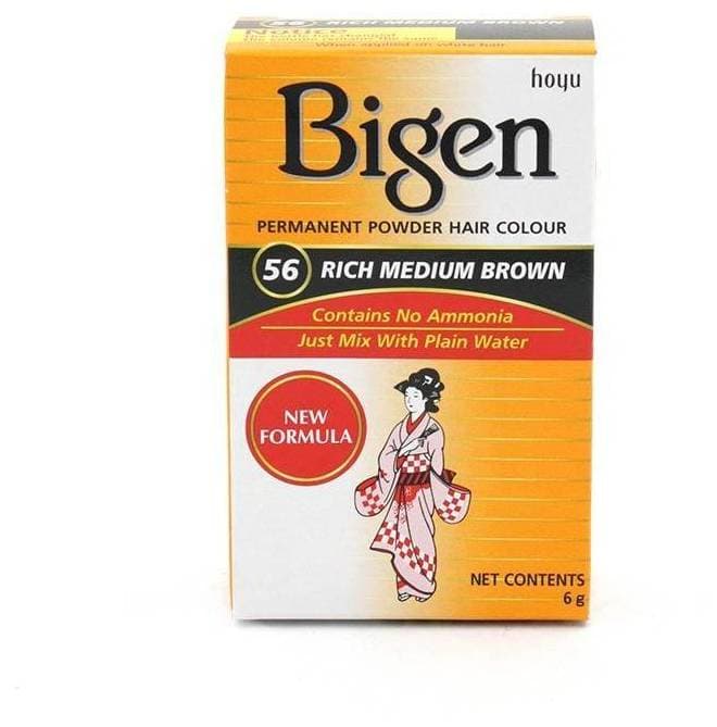 BIGEN POWDER HAIR COLOR NO 56 RICH MEDIUM BROWN COLORE PER CAPELLI. - 2