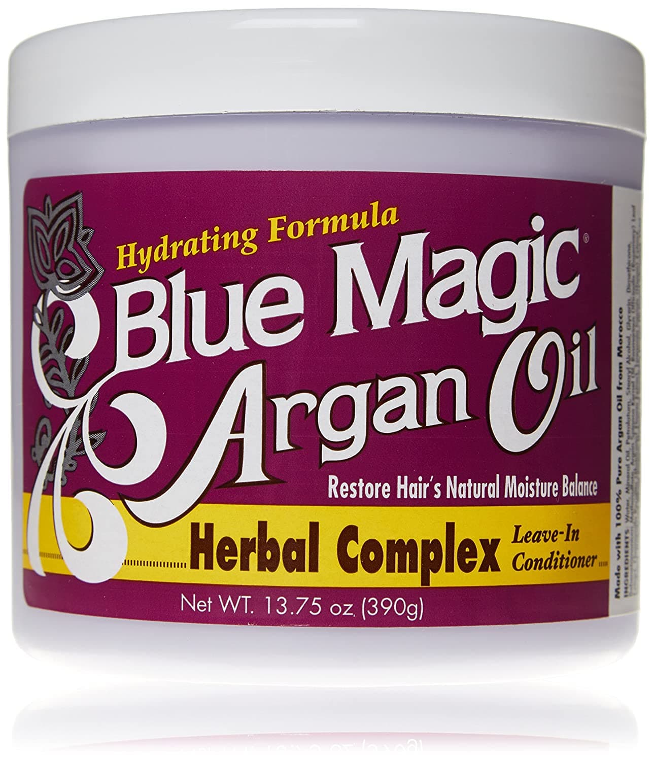 BLUE MAGIC ARGAN OIL WITH  HERBAL COMPLEX 390G PER CAPELLI LEAVE-IN CONDITIONER - 2