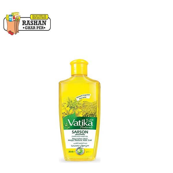 Vatika Mustard Hair Oil 200 ml PER CAPELLI  PAESE DI ORIGINE INDIA LIMITED - 2