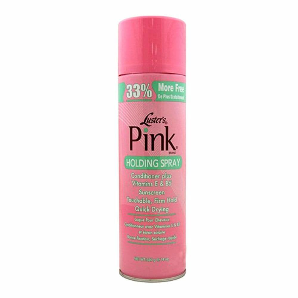 LUSTER'S PINK HOLDING SPRAY CONDITIONER PLUS VITAMINS E &B5SUNSCREEN TOUCHABLE FIRM HOLD QUICK DRYING PER CAPELLI AFRO LATINA 326G - 2