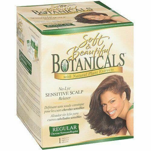 Soft & Beautiful Botanicals Relaxer, No-Lye Sensitive Scalp, Regular, 1 application - 2