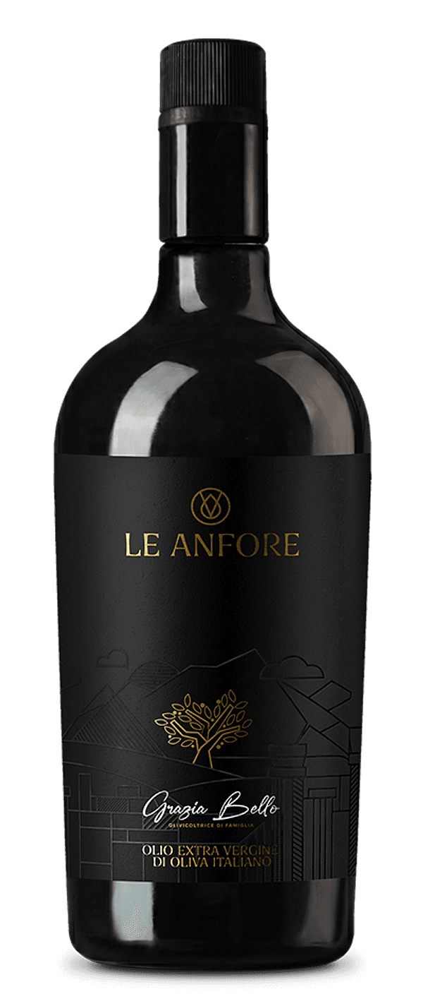 Le Anfore - Olio Extravergine di Oliva Italiano da 500ml – 6 pezzi