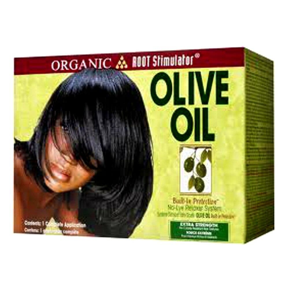 OLIVE OIL ORS STIRAGGIO PER CAPELLI AFRO OLIVE OIL BUILT-PROTECTION FULL APPLICATION NO-LYE RELAXER KIT SUPER EXTRA STRENGHT 12.85 OZ - 2