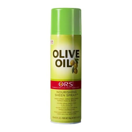 ORS OLIVE OIL NOURISHING SHEEN SPRAY 472ml PER CAPELLI . – verde