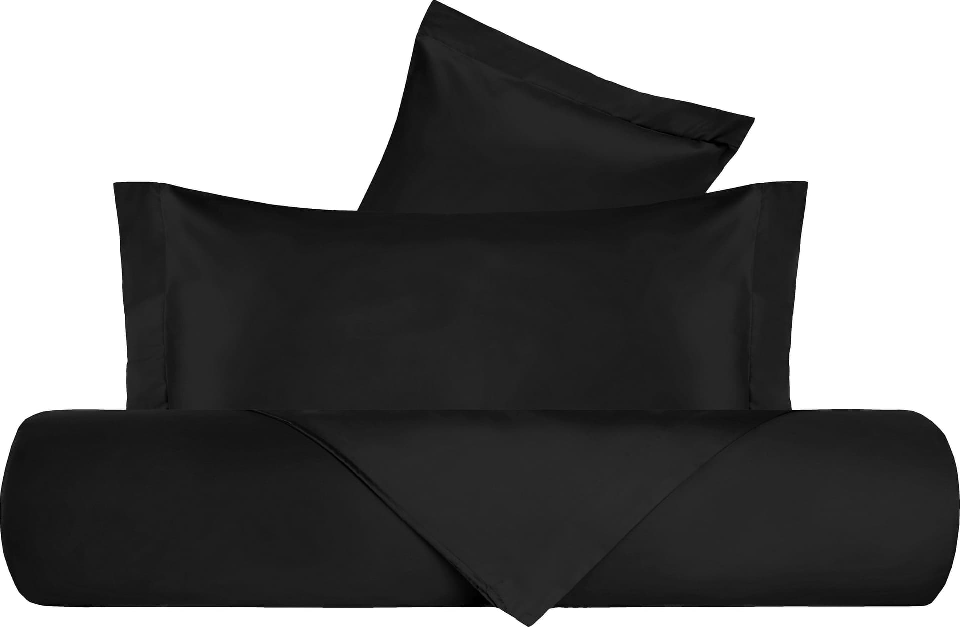 Parure Copripiumino in Raso di puro cotone Nero – KING SIZE – Vanita Di Raso – maglia