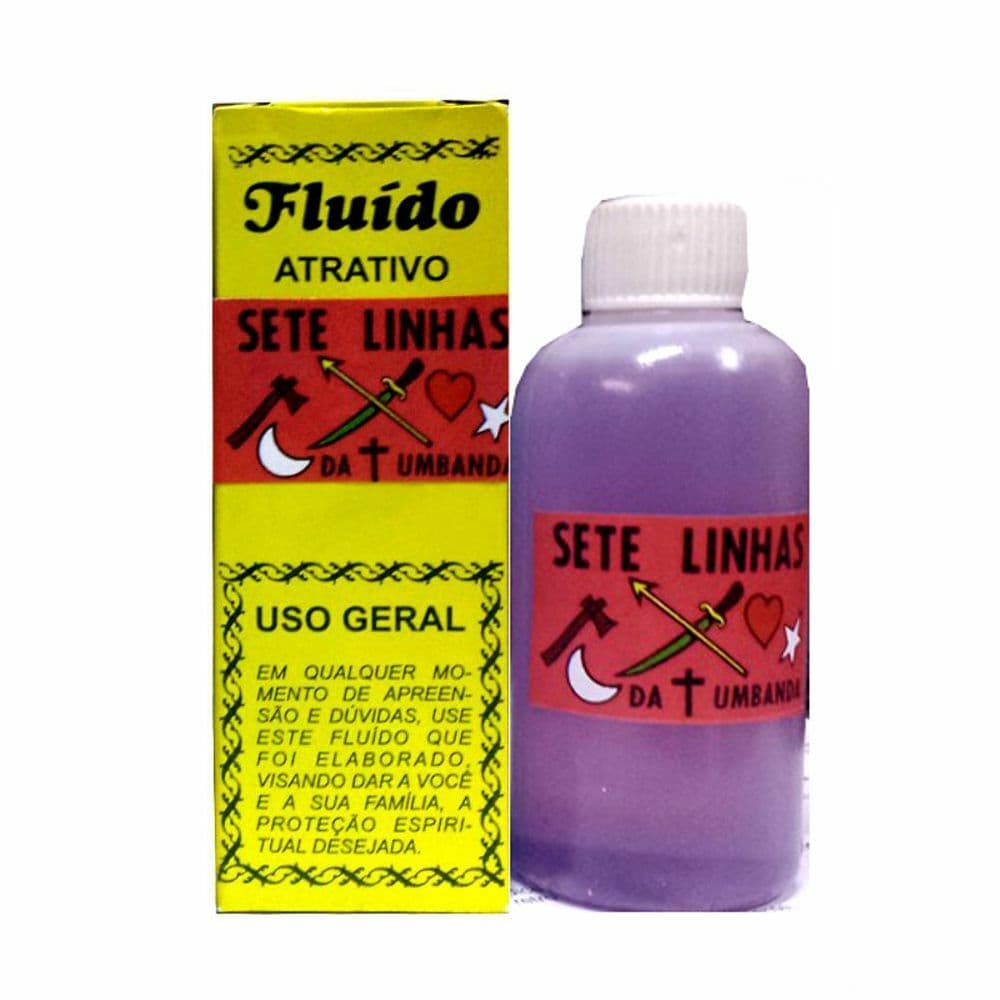 FLUIDO AROMATICO ESOTERICO BRASILIANO ATRATIVO SETE LINHAS DA UMBANDA 100 ML - 2