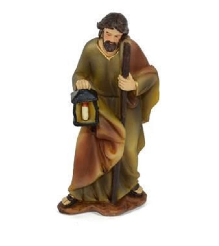 STATUINA SAN GIUSEPPE 8.5CM PER PRESEPE IN RESINA DECORO NATALE NATALIZI NATIVITÀ - 2