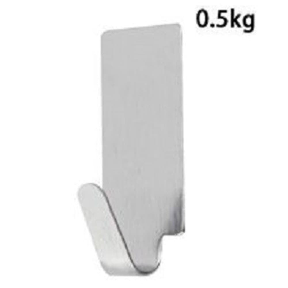SET 6 GANCI APPENDINI ADESIVI PARETE CUCINA BAGNO ATTACCAPANNI RETTANGOLARI 59665 - 3