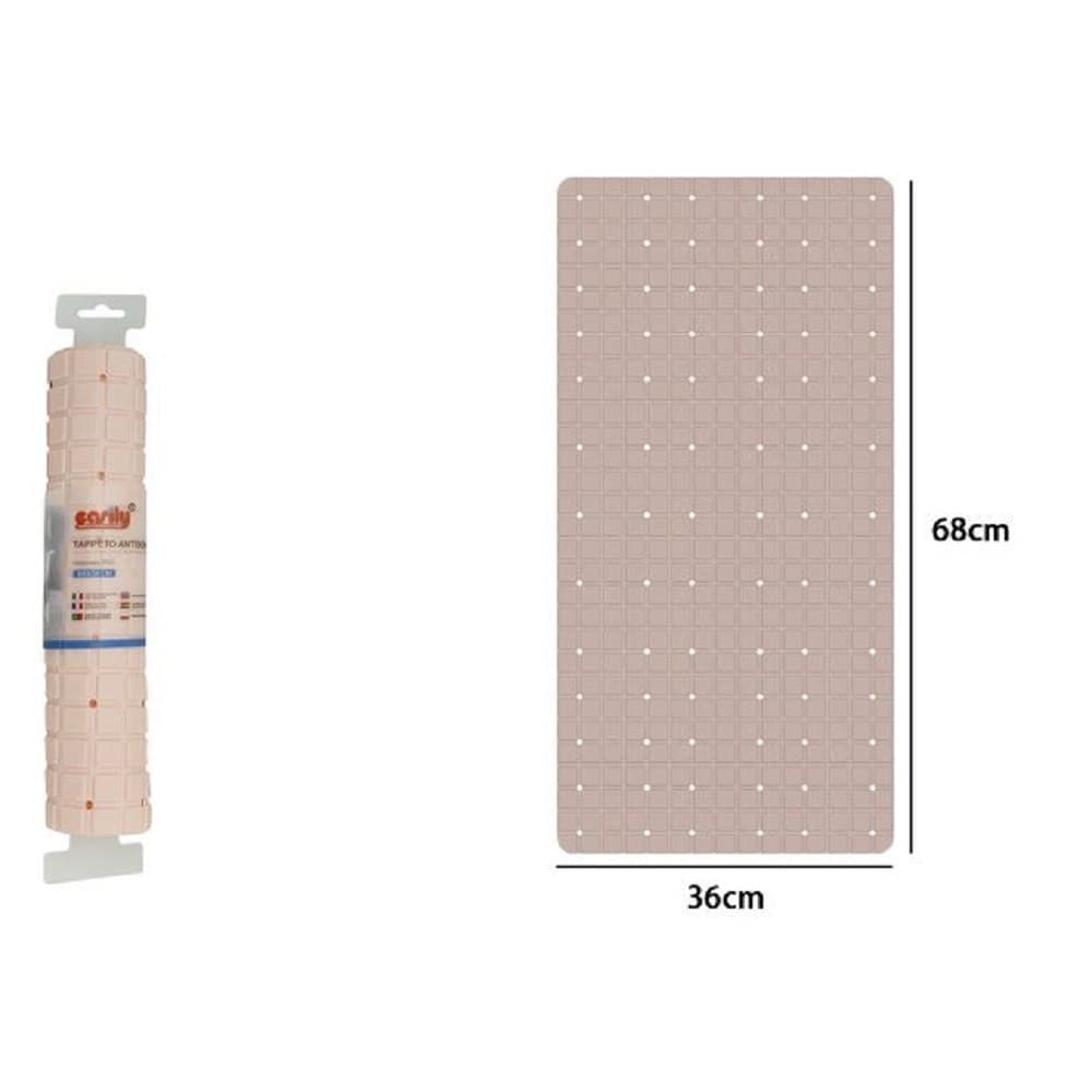 TAPPETO TAPPETINO IN PVC ANTISCIVOLO PER VASCA DA BAGNO DOCCIA 68 X 36 CM 79751 - 2