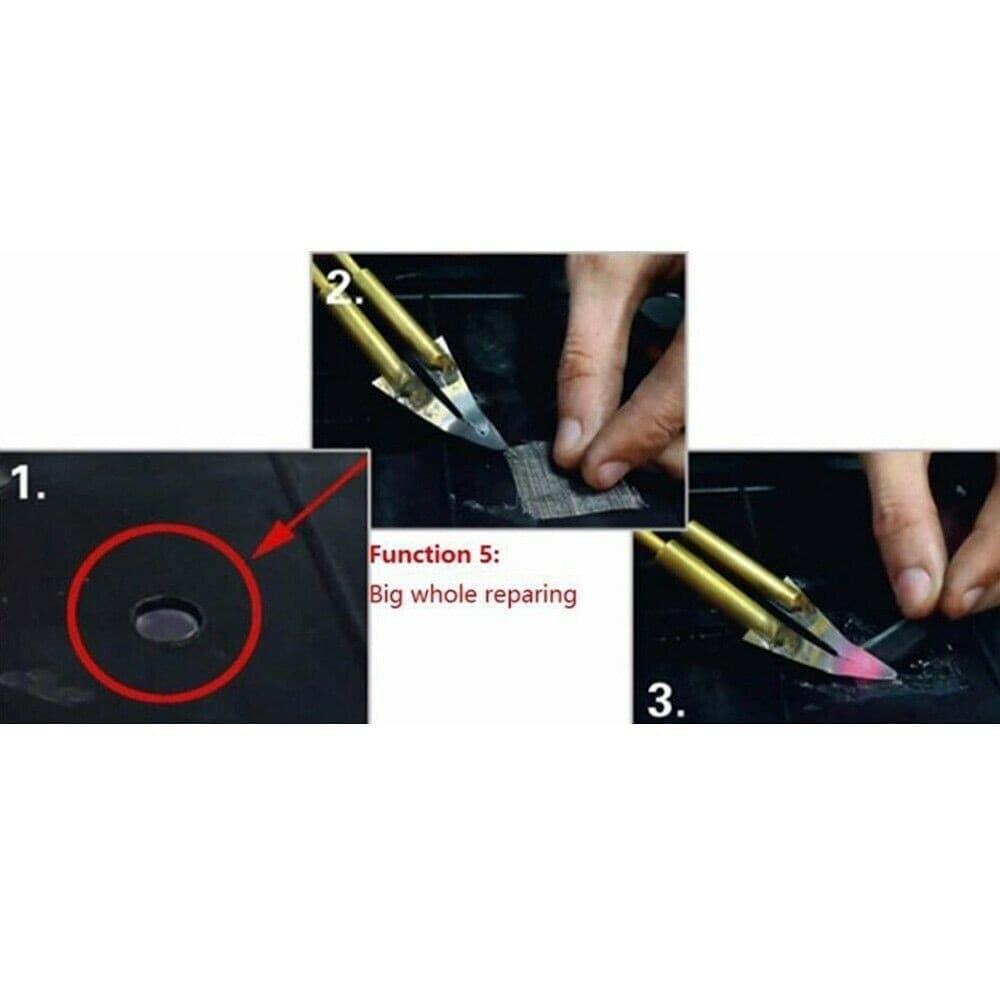SALDATORE PER RIPARAZIONE PARAURTI PLASTICA AUTO CON GRAFFETTE CUCITRICE A CALDO - 8