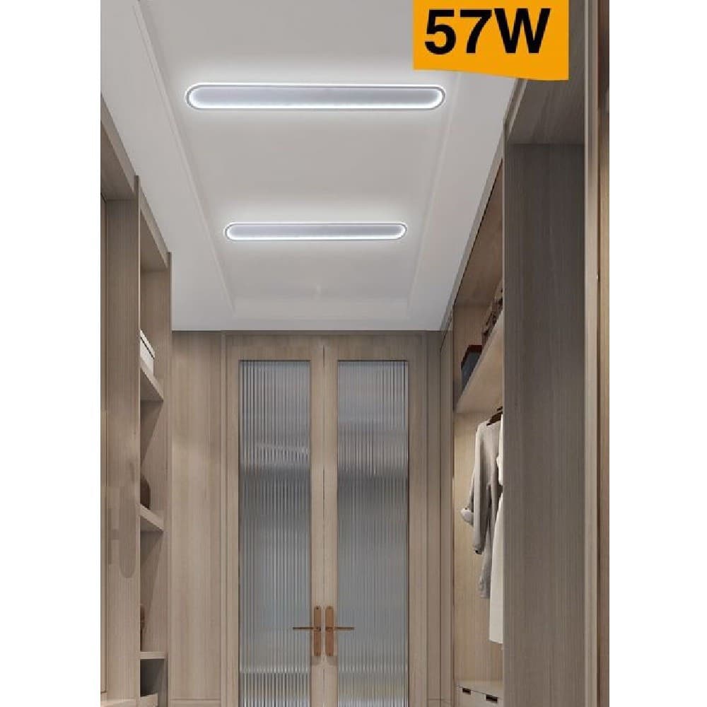 PLAFONIERA LED 57 W LAMPADA SOFFITTO DESIGN MODERNO LUCE 4000K 3000K 6500K C43B - 7