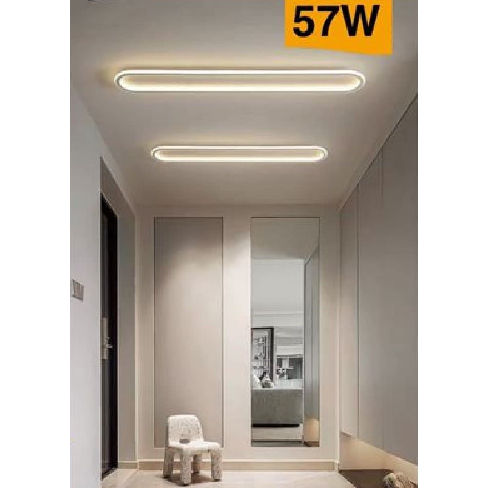 PLAFONIERA LED 57 W LAMPADA SOFFITTO DESIGN MODERNO LUCE 4000K 3000K 6500K C43B - 6