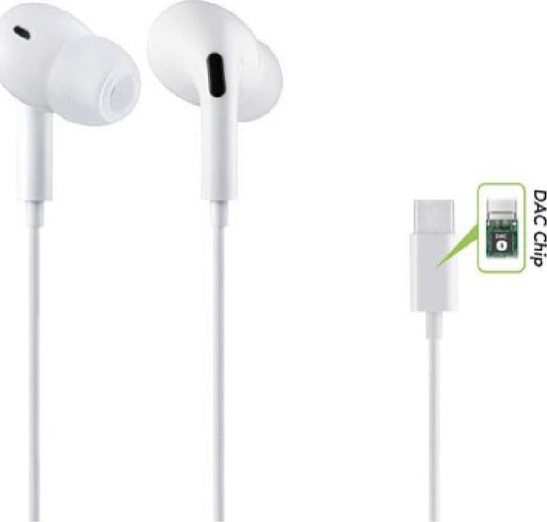AURICOLARI STEREO IN-EAR CUFFIE CONNETTORE TYPE-C DAC CHIP SMARTPHONE AU-TC02 - 5