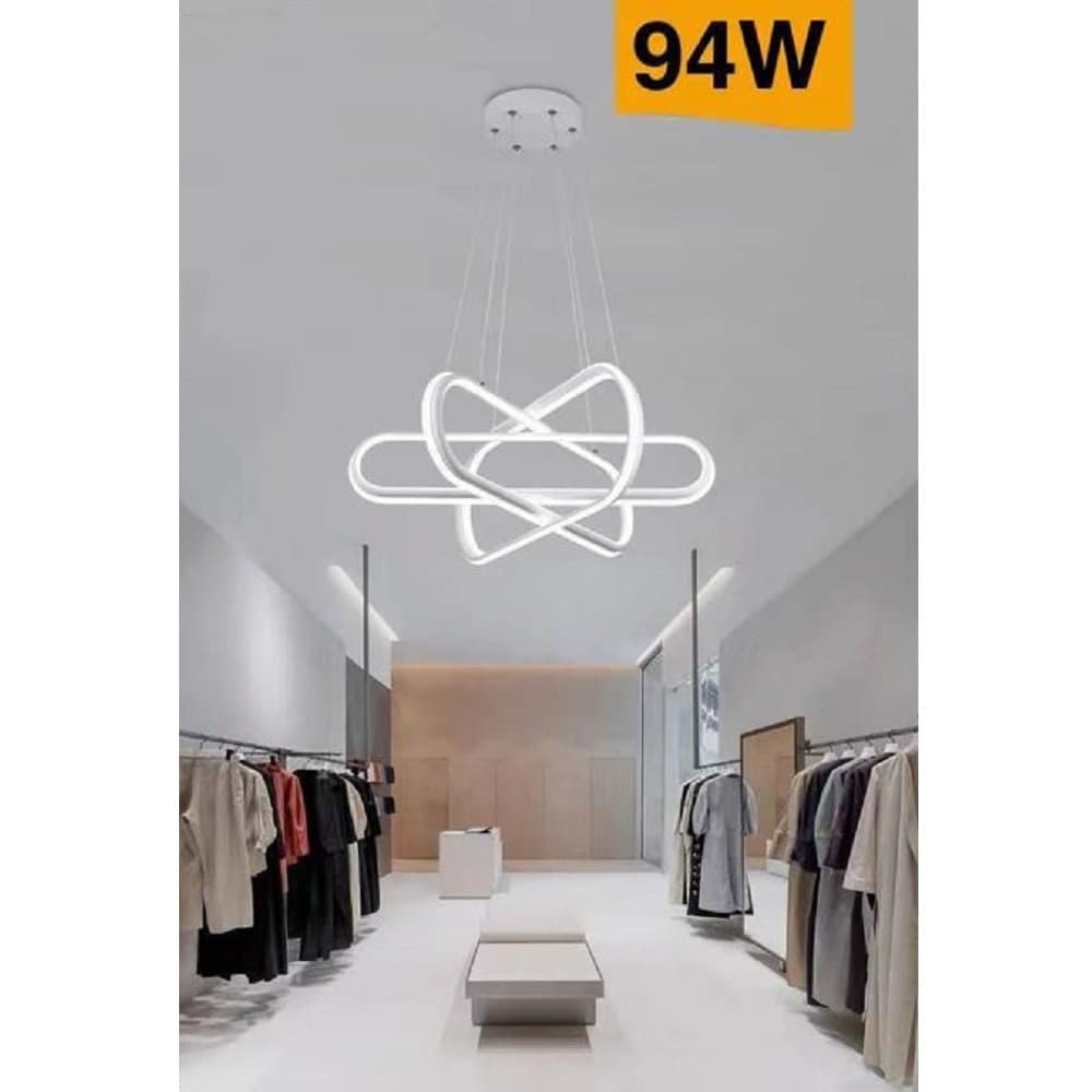 LAMPADARIO LED MODERNO LAMPADA A SOSPENSIONE 94W BIANCA LUCE 4000K 3000K 6500K A49 - 11