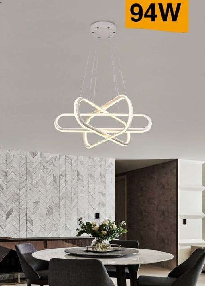 LAMPADARIO LED MODERNO LAMPADA A SOSPENSIONE 94W BIANCA LUCE 4000K 3000K 6500K A49 – Bianco Caldo – TrAdE Shop Traesio –