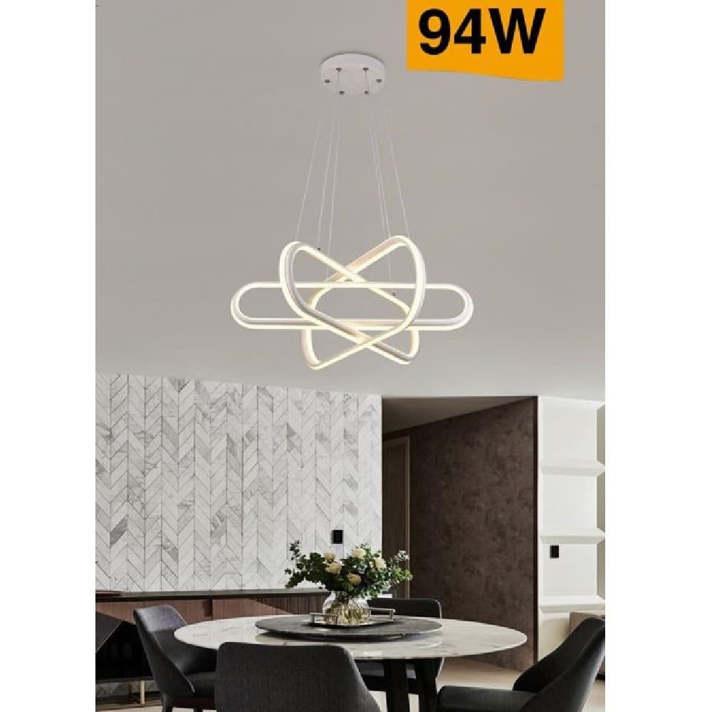 LAMPADARIO LED MODERNO LAMPADA A SOSPENSIONE 94W BIANCA LUCE 4000K 3000K 6500K A49 - 9