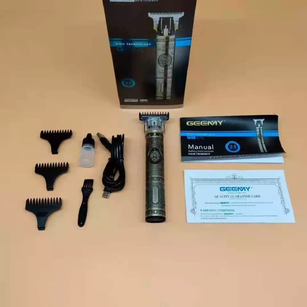 TAGLIACAPELLI PROFESSIONALE RICARICABILE SENZA FILI TRIMMER BARBA BAFFI GM-876 - 12