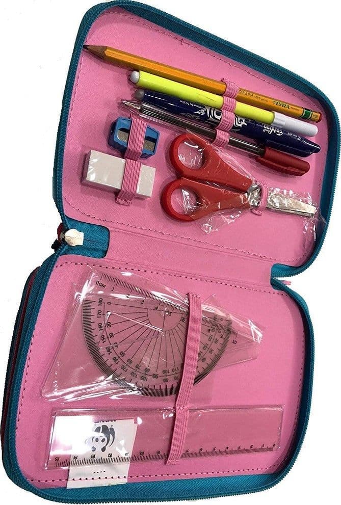 ASTUCCIO PORTA PENNE 3 ZIP CERNIERE WWF PANINI COLLEZIONE PORTAPASTELLI SCUOLA - 2