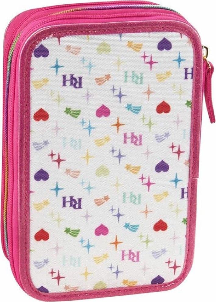 ASTUCCIO CORREDO 3 ZIP RAINBOW HIGH CON PENNA FRIXION SCUOLA PORTA PASTELLI - 6
