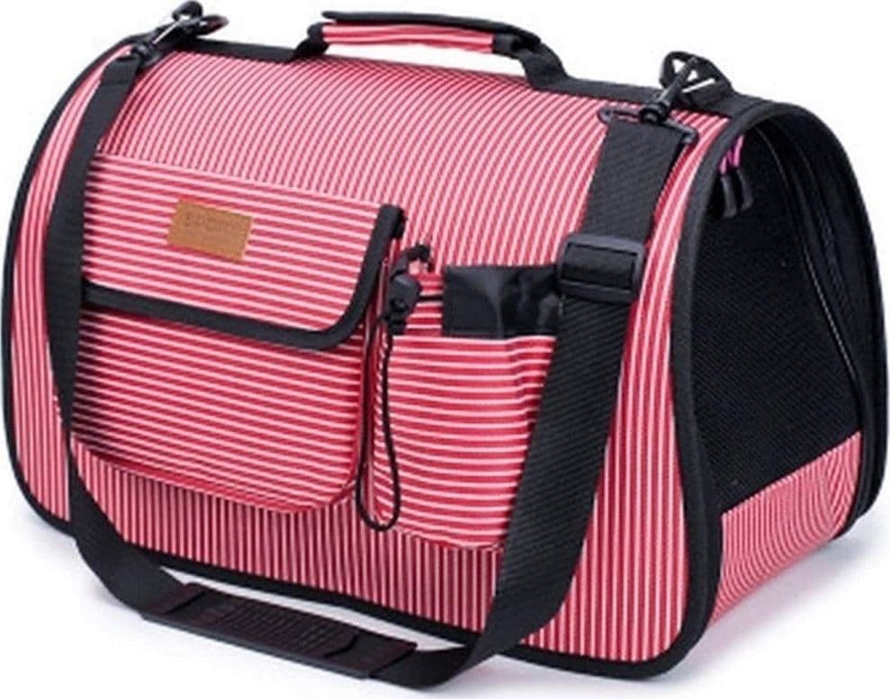 TRASPORTINO BORSA PER GATTI CANI ANIMALI DA TRASPORTO CESTINO 54 X 21 X 31 CM - 5